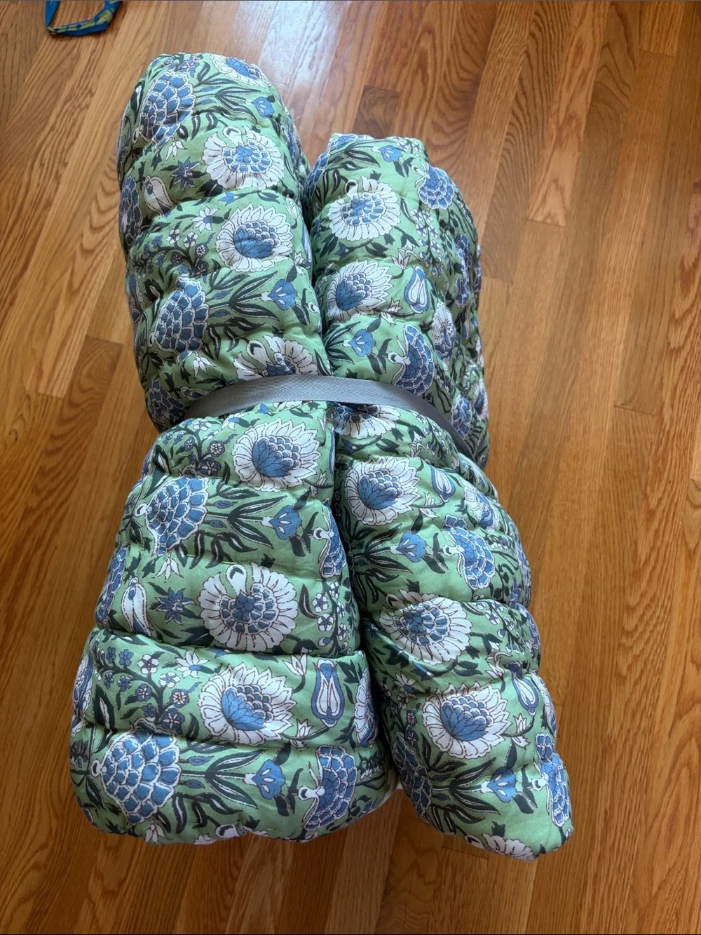 Anthropologie Cotton Voile Printed Quilt Size Queen NWT